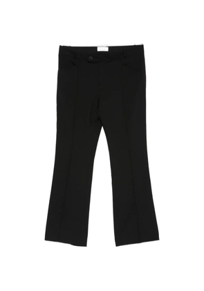 Ernest W. Baker pressed-crease flared trousers - Black