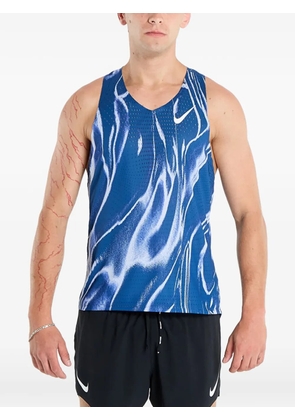 Nike marble-print tank top - Blue