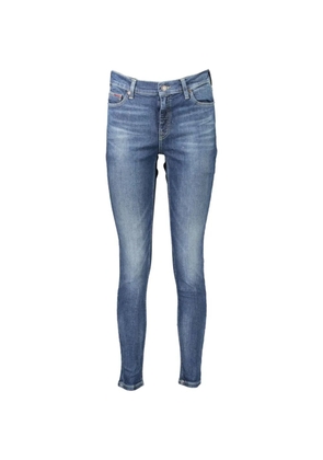 Tommy Hilfiger faded skinny-whiskered skinny jeans - Blue