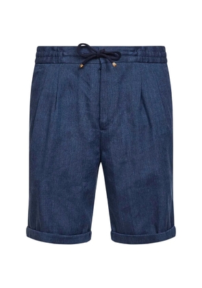 Brunello Cucinelli pleated shorts - Blue