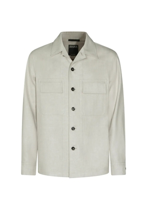 Zegna chest-pocket shirt jacket - Neutrals