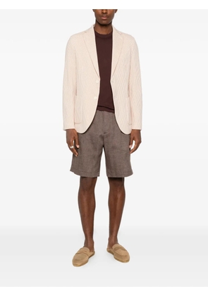 Circolo 1901 striped single-breasted blazer - Neutrals