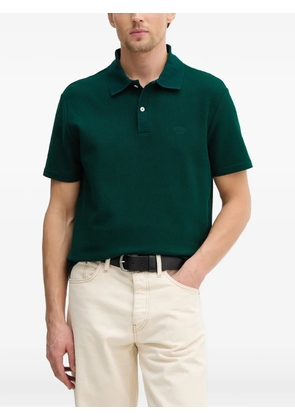 GUESS USA logo-embroidered polo shirt - Green