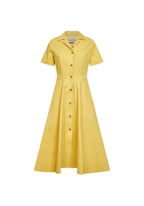 Blanca Vita button-up bowling-collar dress - Yellow