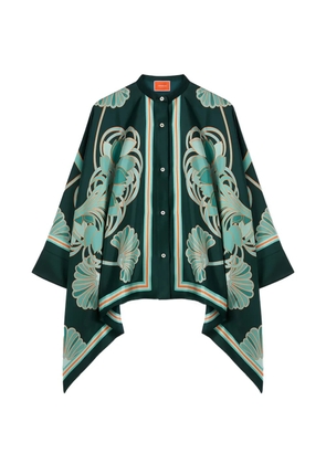 La DoubleJ Foulard floral-print shirt - Green
