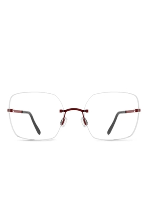 Blackfin Aero A-M rimless-frame glasses - Red