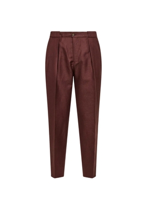 Briglia 1949 Portobello pleated trousers - Brown