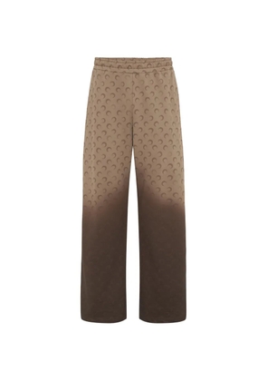 Marine Serre faded moon track pants - Brown
