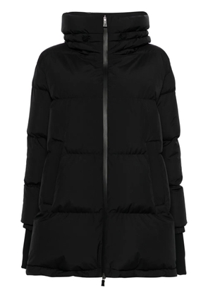 Herno logo keeper loop coat - Black