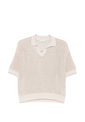 Peserico open-knit short-sleeve T-shirt - Neutrals