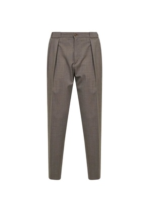 Briglia 1949 Portobello pleated-front trousers - Brown
