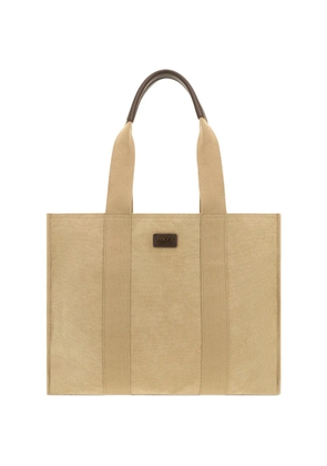 Boggi Milano square-shaped tote bag - Neutrals