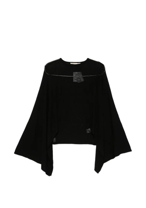 Paloma Wool draped-sleeve T-shirt - Black