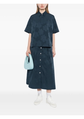 SPORT b. by agnès b. patterned midi skirt - Blue