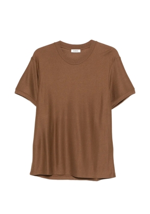 SANDRO ribbed T-shirt - Brown