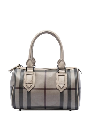 Burberry Pre-Owned 2000-2017 Smoke Check Coated Canvas Chester boston bag - Grey