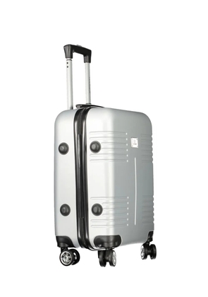 Laura Biagiotti four-wheel ribbed-detail cabin bag - Silver