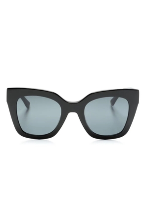 Tommy Hilfiger logo-plaque cat-eye sunglasses - Black