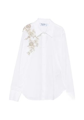 Blugirl floral-bead embellished shirt - White