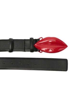 Fiorucci lips-buckle belt - Black