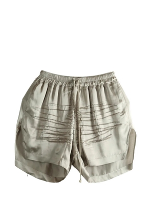 Rick Owens pleated drawstring shorts - Grey