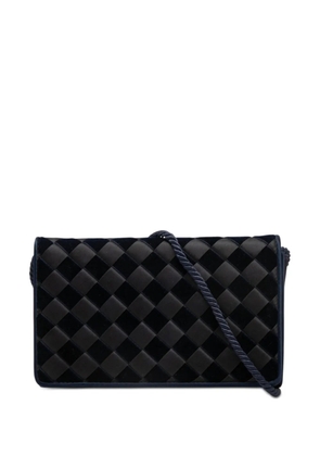 Bottega Veneta Pre-Owned 20th Century Velvet and Satin Intrecciato shoulder bag - Blue