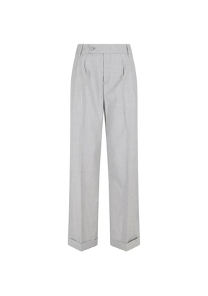 Briglia 1949 pleated turned-up trousers - Grey