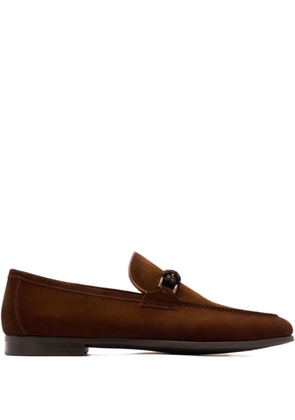 Magnanni suede loafers - Brown