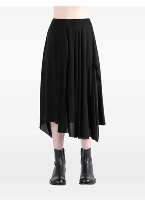 Yohji Yamamoto draped asymmetric skirt - Black