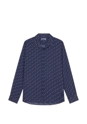 Vilebrequin turtle-print cotton shirt - Blue