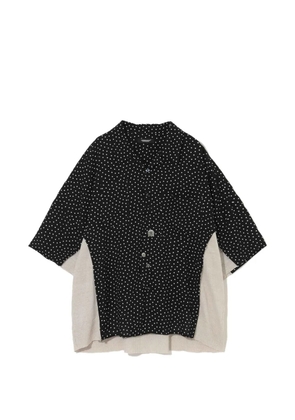 Undercover polka-dot layered shirt - Black