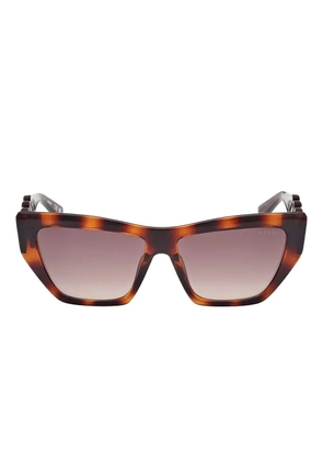 GUESS EYEWEAR cable-link cat-eye sunglasses - Brown
