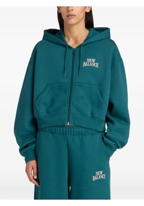New Balance Trackside fleece full-zip hoodie - Green