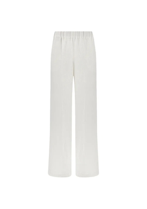 Paul & Shark elasticated-waistband palazzo pants - White