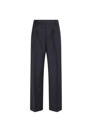 Briglia 1949 pleated turned-up trousers - Blue