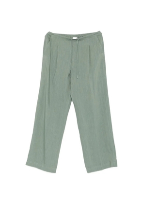 Marella drawstring-waist pleated trousers - Green