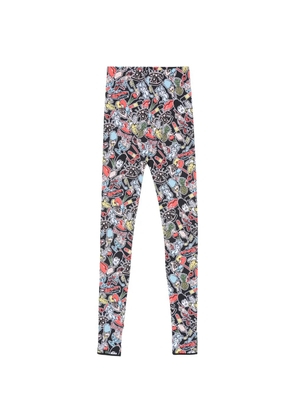 Fiorucci Comic Toys print leggings - Black