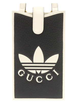 Gucci Pre-Owned 2016-2026 Adidas Leather Phone Case crossbody bag - Black