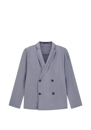 Giorgio Armani double-breasted notched-lapel blazer - Blue