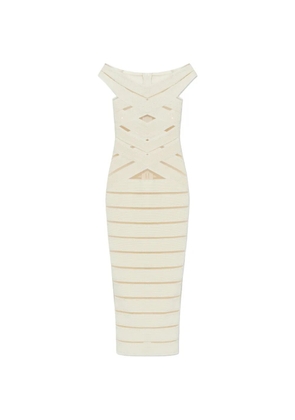 Balmain glitter-embellished mini dress - Neutrals