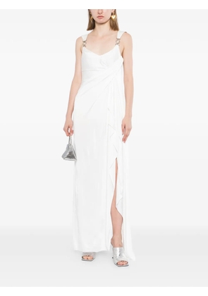 Versace Jersey Draped dress - White