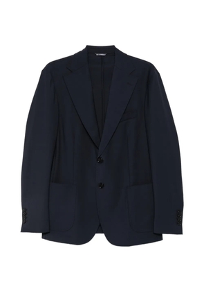 LES HOMMES notched-lapel patch-pocket blazer - Blue