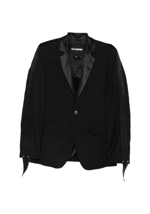 LES HOMMES notched-lapel blazer - Black