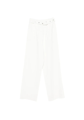 MRZ belted wide-leg trousers - White
