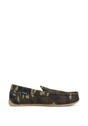 Polo Ralph Lauren Declan camouflage-print loafers - Green