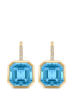 Goshwara Gossip blue topaz earrings - Gold