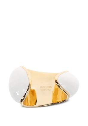 Jacquemus Raisin sculptural cuff bracelets - White