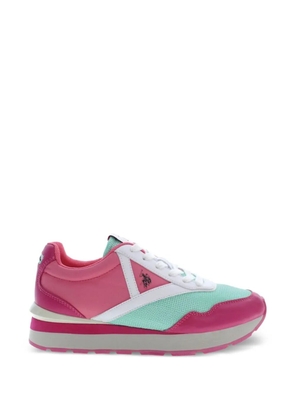 Polo Ralph Lauren colour-block mesh-panel sneakers - Pink