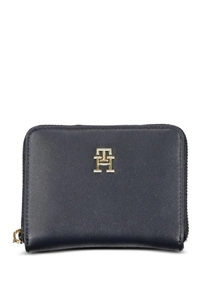 Tommy Hilfiger logo-plaque zip-around wallet - Blue