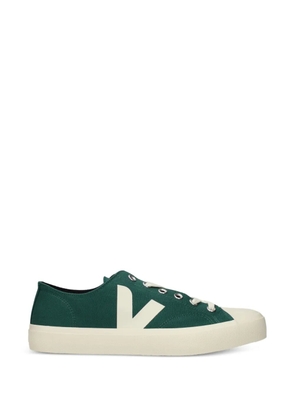 VEJA logo-patch canvas sneakers - Green